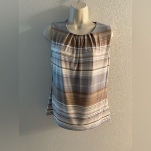 Medium stripe business causal sleeveless top Calvin Klein